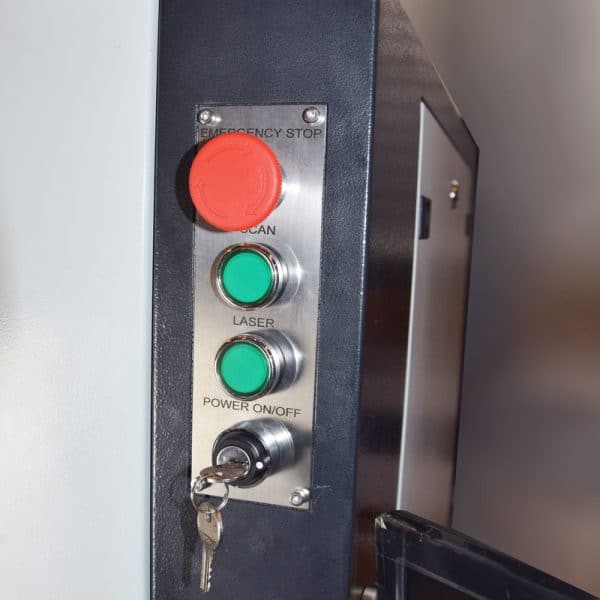 Panel frontal de fibra láser de armario cerrado