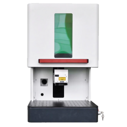 Frente de la máquina de grabado de metal láser de fibra láser de escritorio