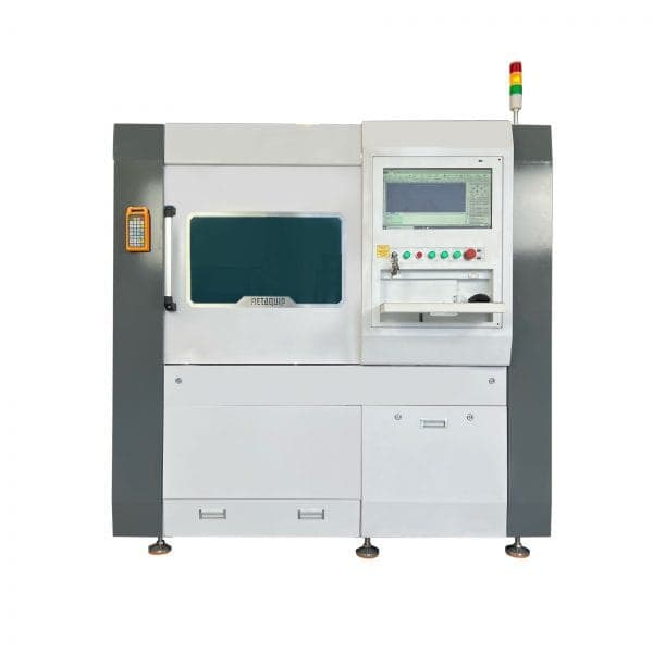 Parte frontal del cortador láser de fibra de metal MQ FC6060