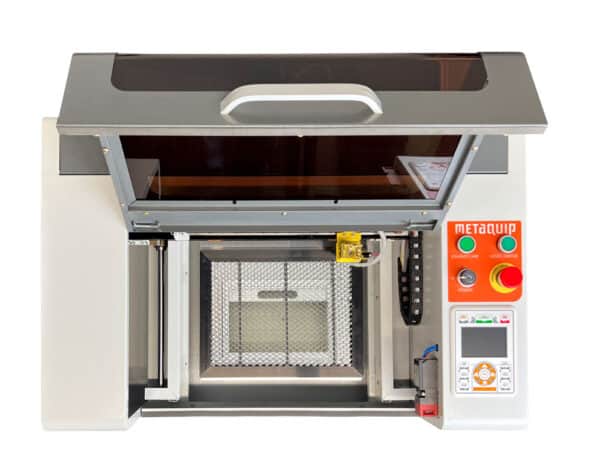 Máquina de grabado láser Hobby abierta